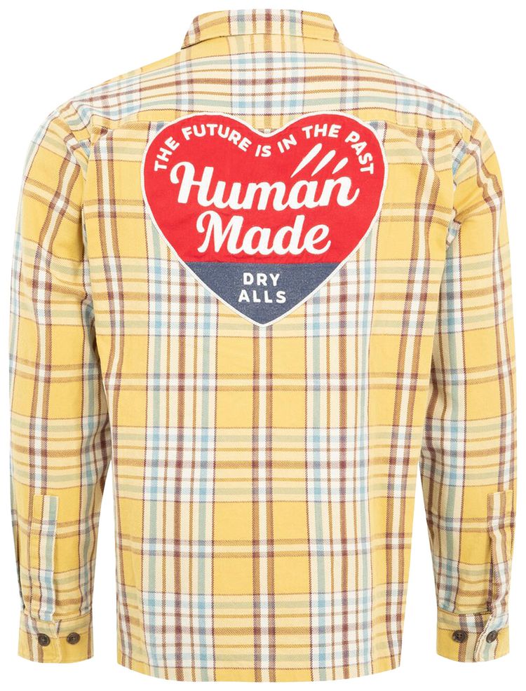 Human Made Check Shirt Yellow