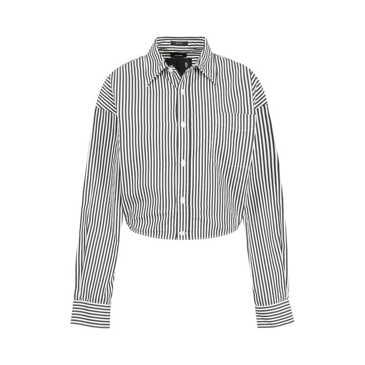 R13 Split Hem Boyfriend Shirt White