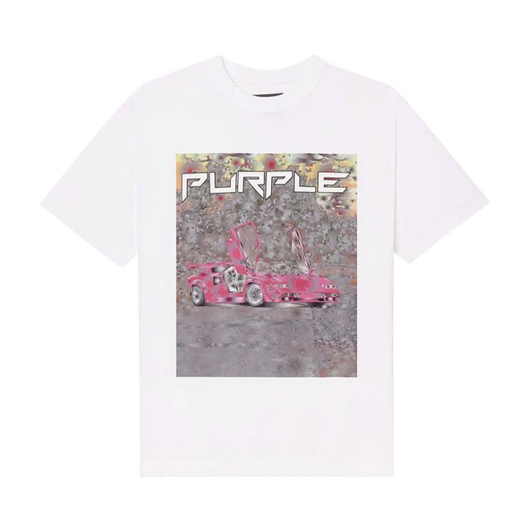 PURPLE BRAND Ditched Tee White