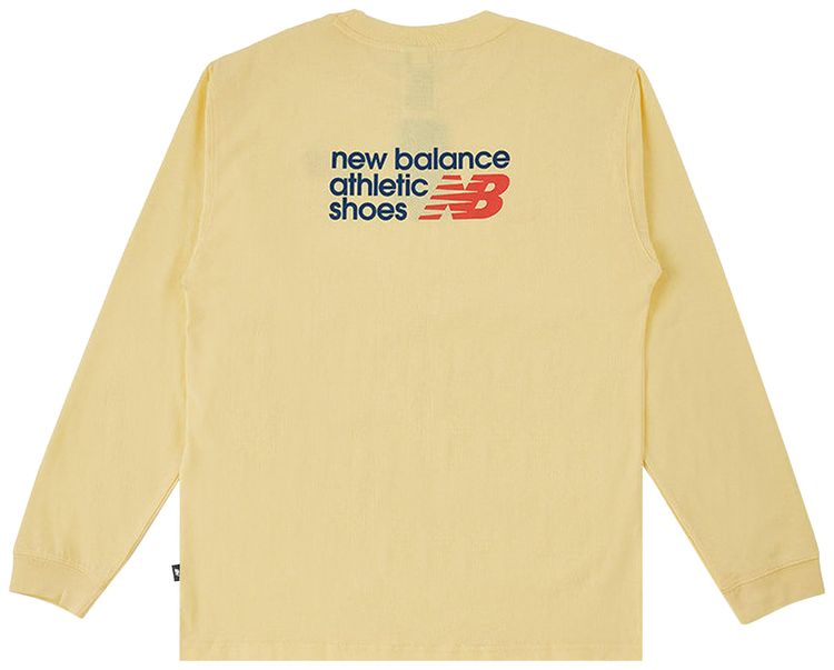 New Balance Athletics Premium Back Logo Long Sleeve Parchment