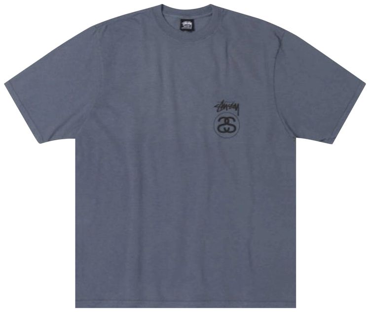 Stussy Stock Link Pigment Dyed Tee Navy
