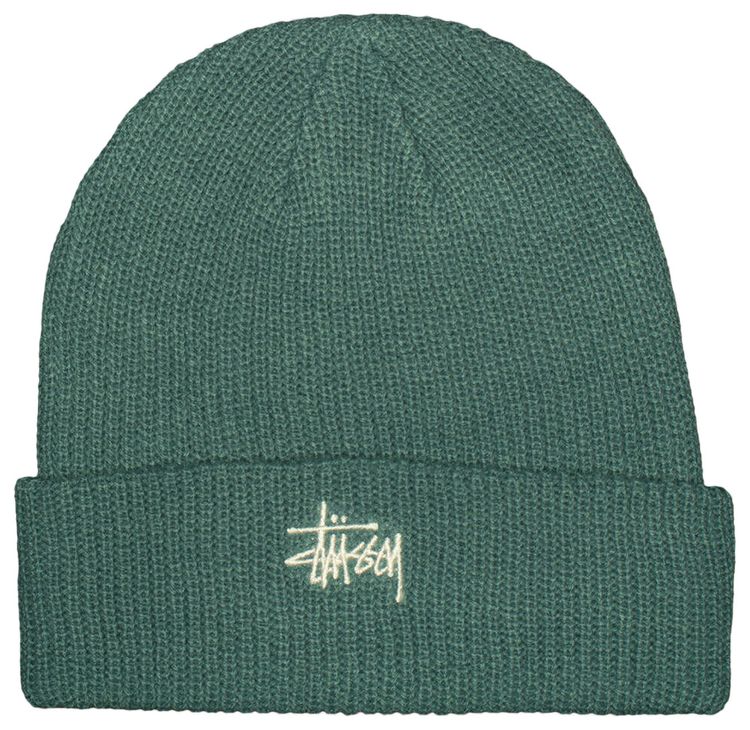 Stussy Basic Cuff Beanie Sea Green