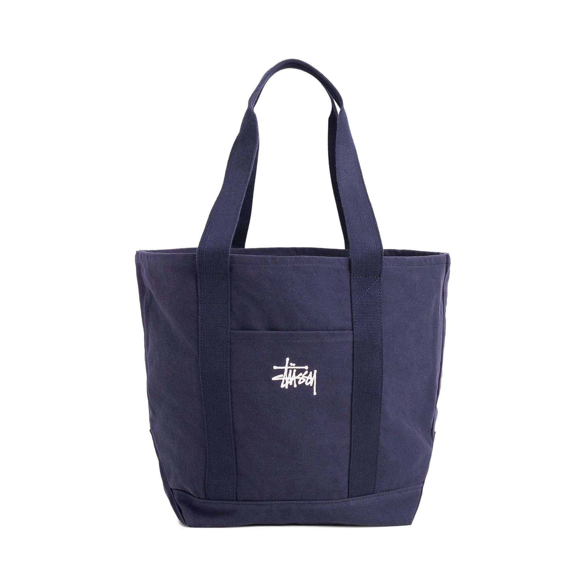 Buy Stussy Canvas Market Tote Bag 'Navy' - 134275 NAVY | GOAT