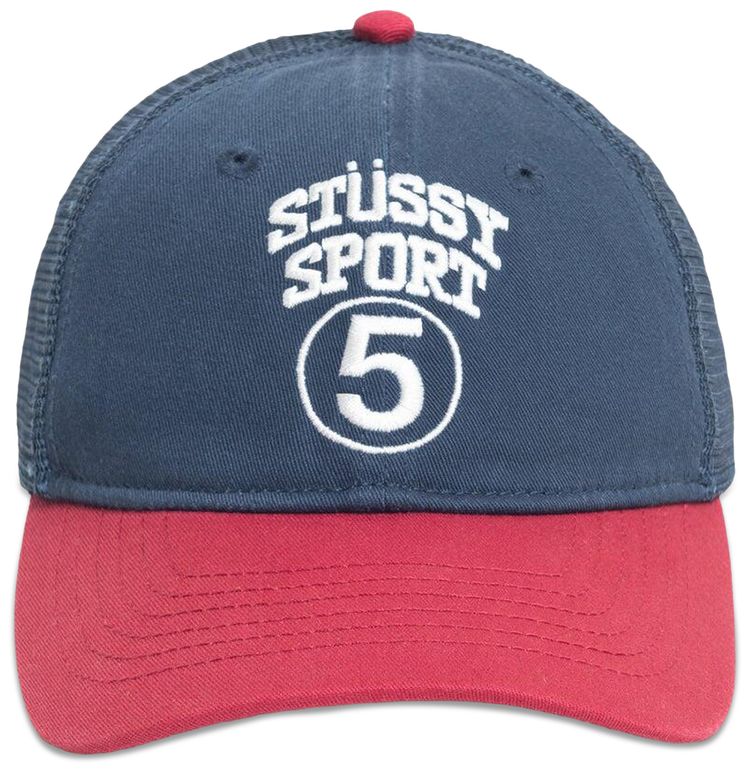 Stussy LP Sport 5 Trucker Cap Navy