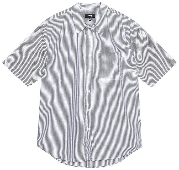 Stussy Boxy Short Sleeve Shirt 8 Ball Stripe