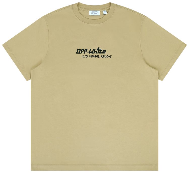 Off White Cryst Croco Slim Fit Tee Night Stand
