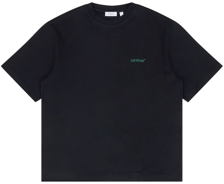 Off White Tape Arrow Fit Tee Black