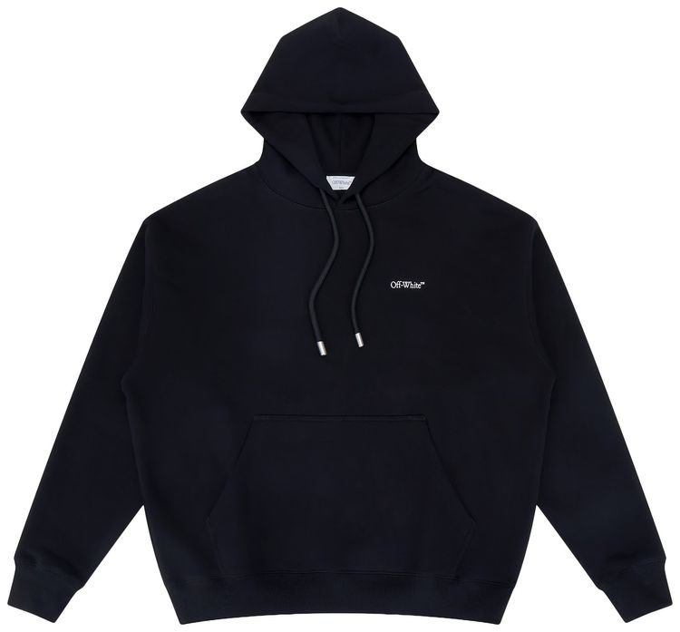 Off White Windy Arrow Hoodie Black
