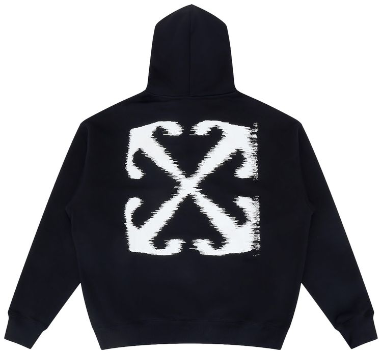 Off White Windy Arrow Hoodie Black