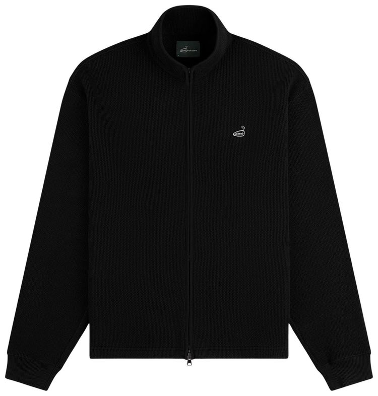Aime Leon Dore Ald Golf Pique Full Zip Sweater Jet Black