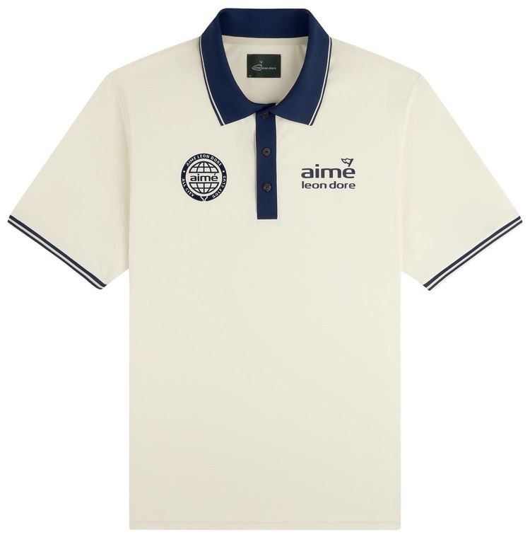 Aime Leon Dore Golf Tour Polo Coconut Milk