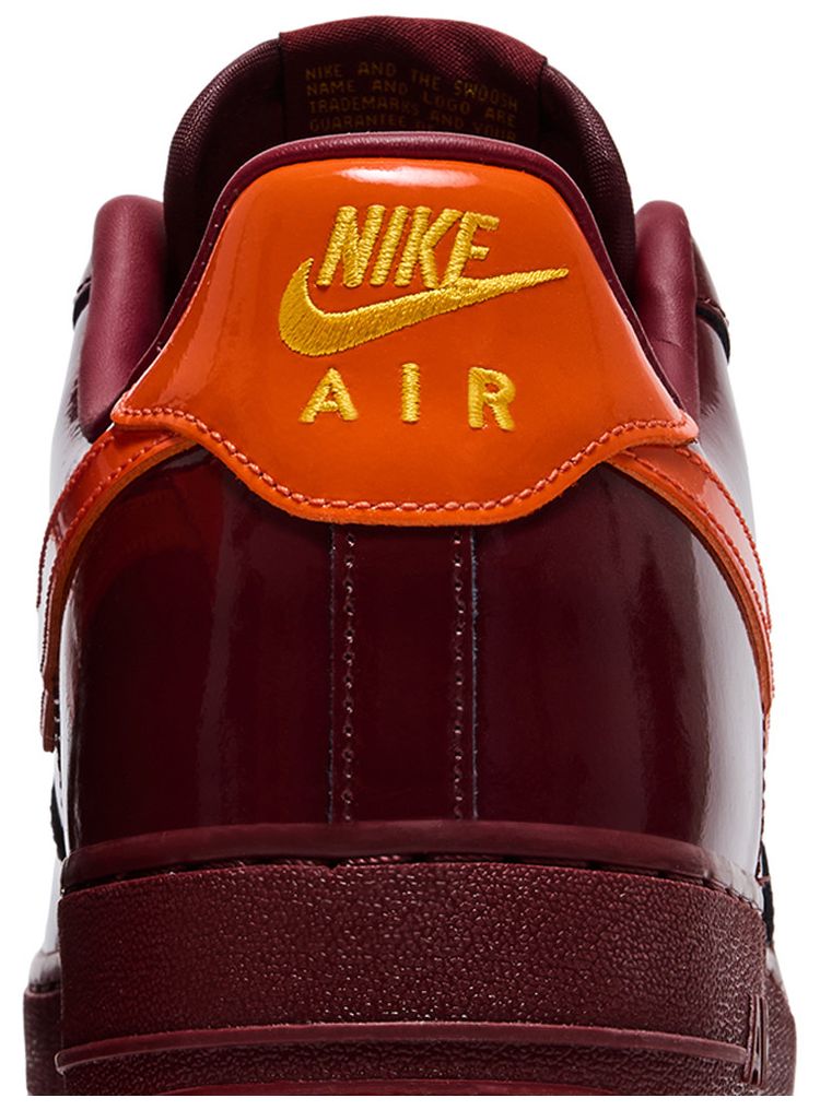 Nike Air Force 1 Low Patent Leather Dark Team Red