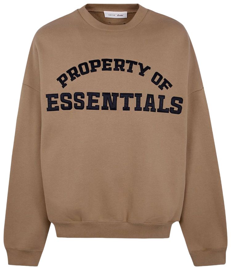 Fear of God Essentials Property Lounge Crewneck Sweatshirt Dune