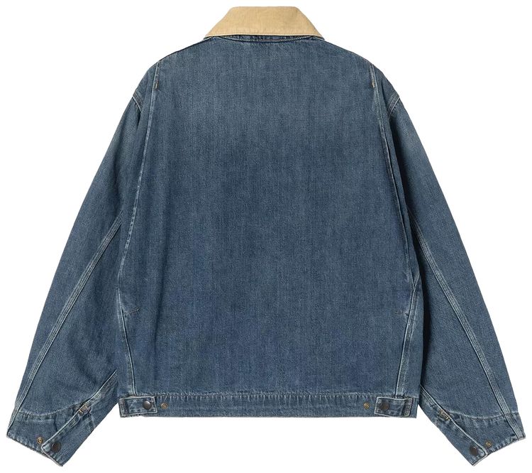 Carhartt WIP OG Detroit Jacket Dark Wash BlueDusty Brown