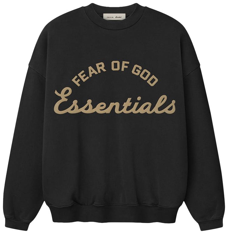 Fear of God Essentials 90s Crewneck Sweatshirt Faded Black