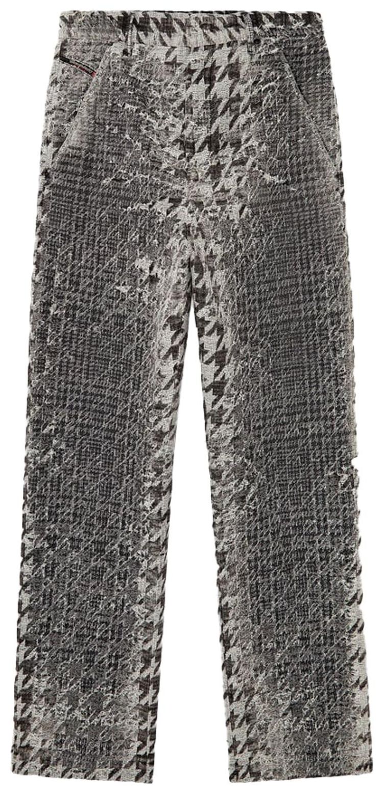Diesel Distressed Tweed Pants Grey