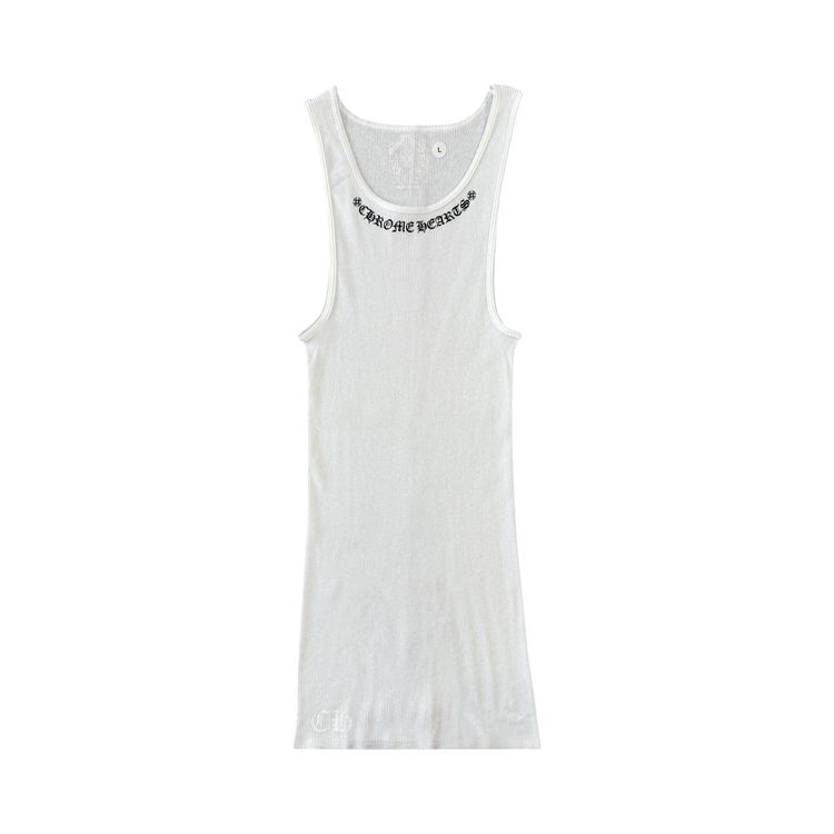 Chrome Hearts x Mayumi Foti Neck Logo Tank Top WhiteBlack