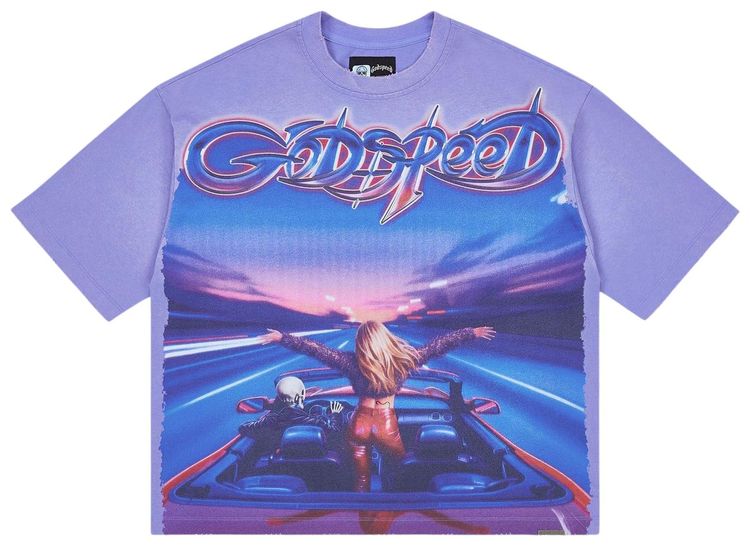 Godspeed Fun T Shirt Purple Wash