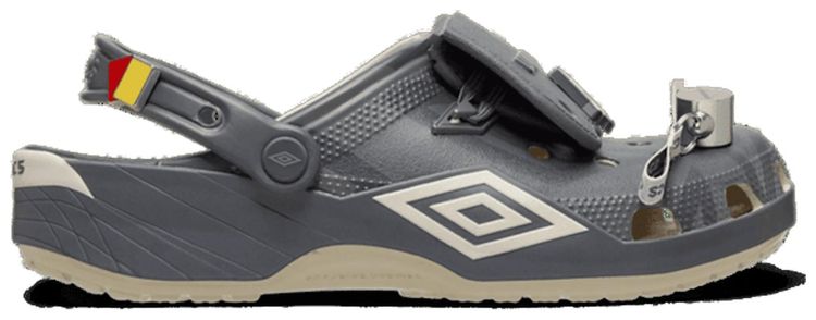 Umbro x Crocs Classic Clog Bone Slate Grey