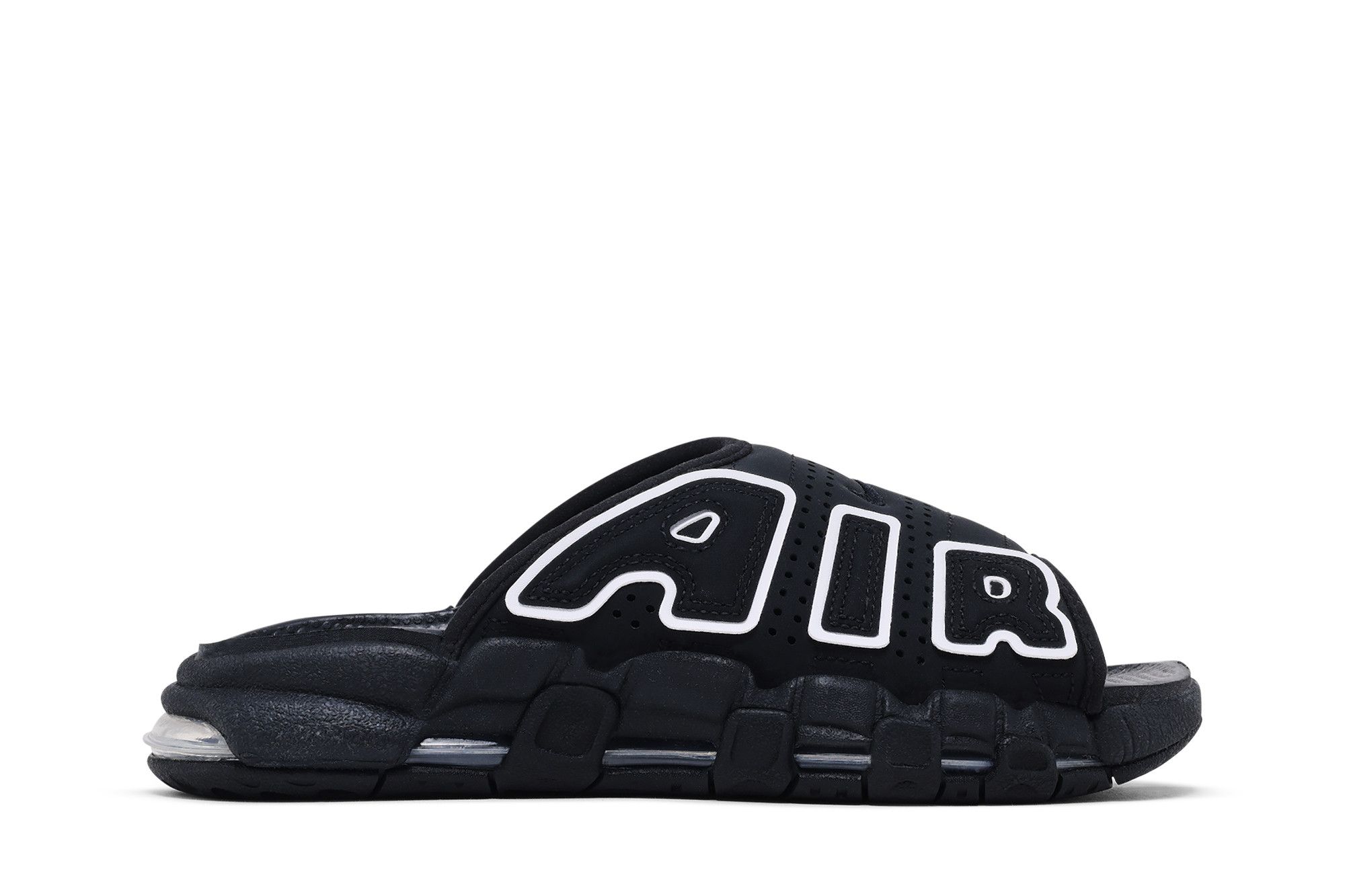 Buy Nike Wmns Air More Uptempo Slide 'Black White' - FD5983 001 | GOAT