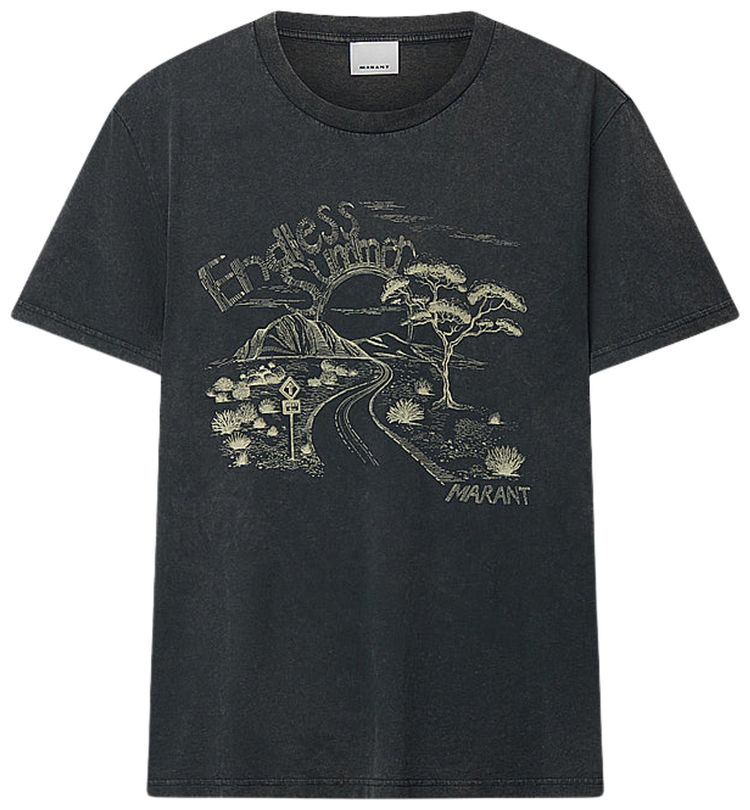 Isabel Marant Zewel T Shirt Faded Black