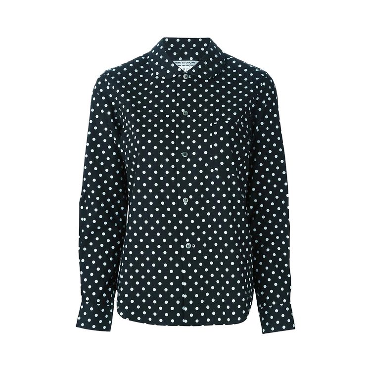 Comme des Garcons Loose Fit Pocket Blouse WhiteBlack