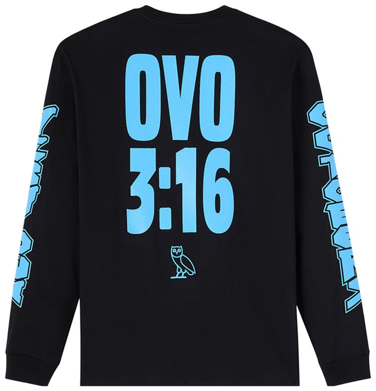 OVO x WWE Stone Cold Long Sleeve Tee Black