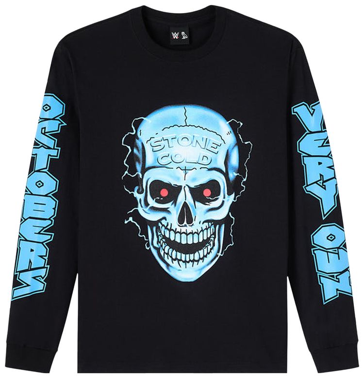 OVO x WWE Stone Cold Long Sleeve Tee Black
