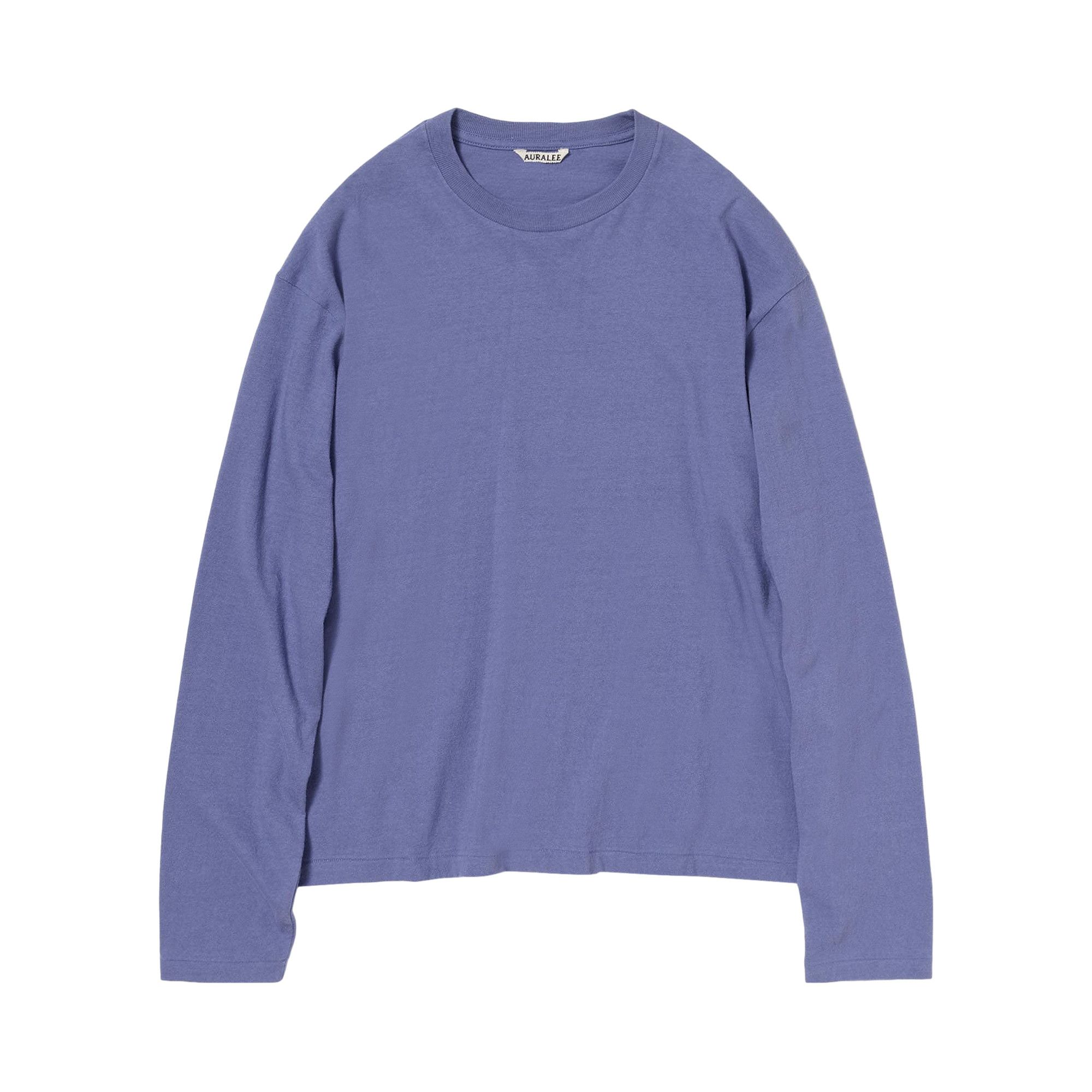 Buy Auralee Brushed Organic Cotton Jersey Long-Sleeve Tee 'Light