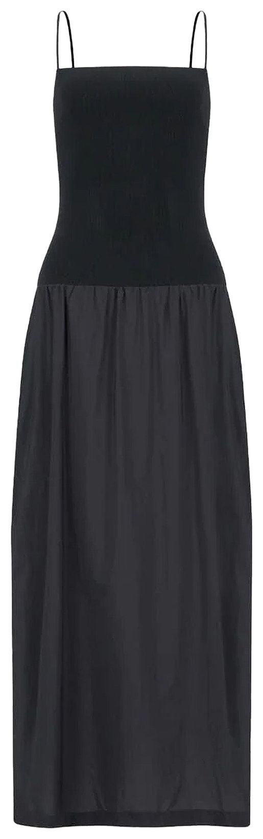 Amomento Nylon Jersey Maxi Dress Charcoal