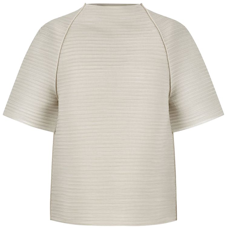 Amomento Pleats Raglan Top Beige