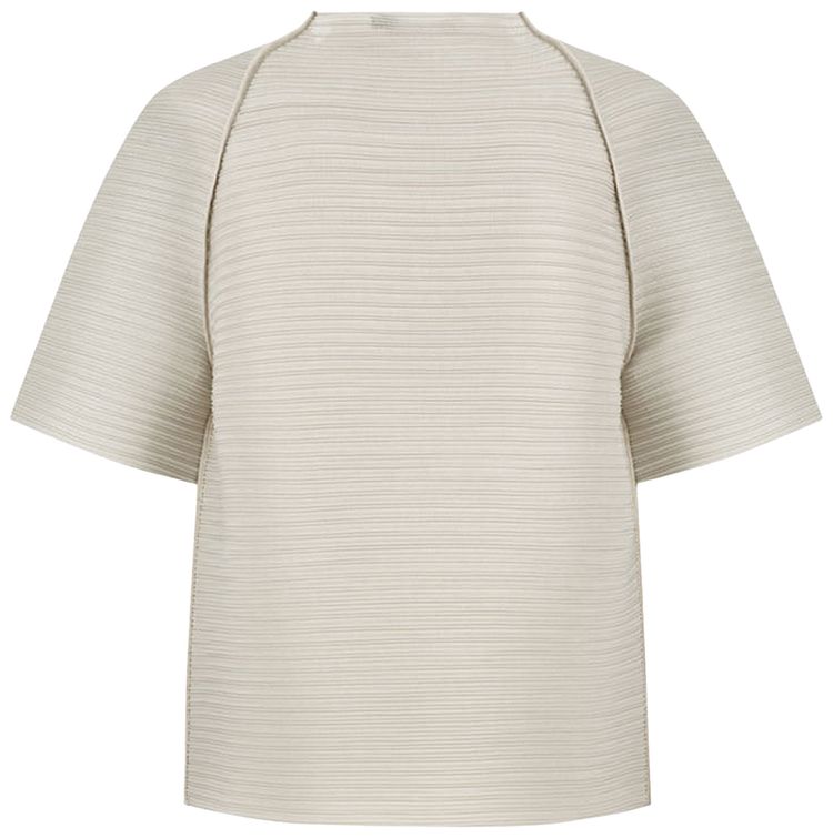 Amomento Pleats Raglan Top Beige