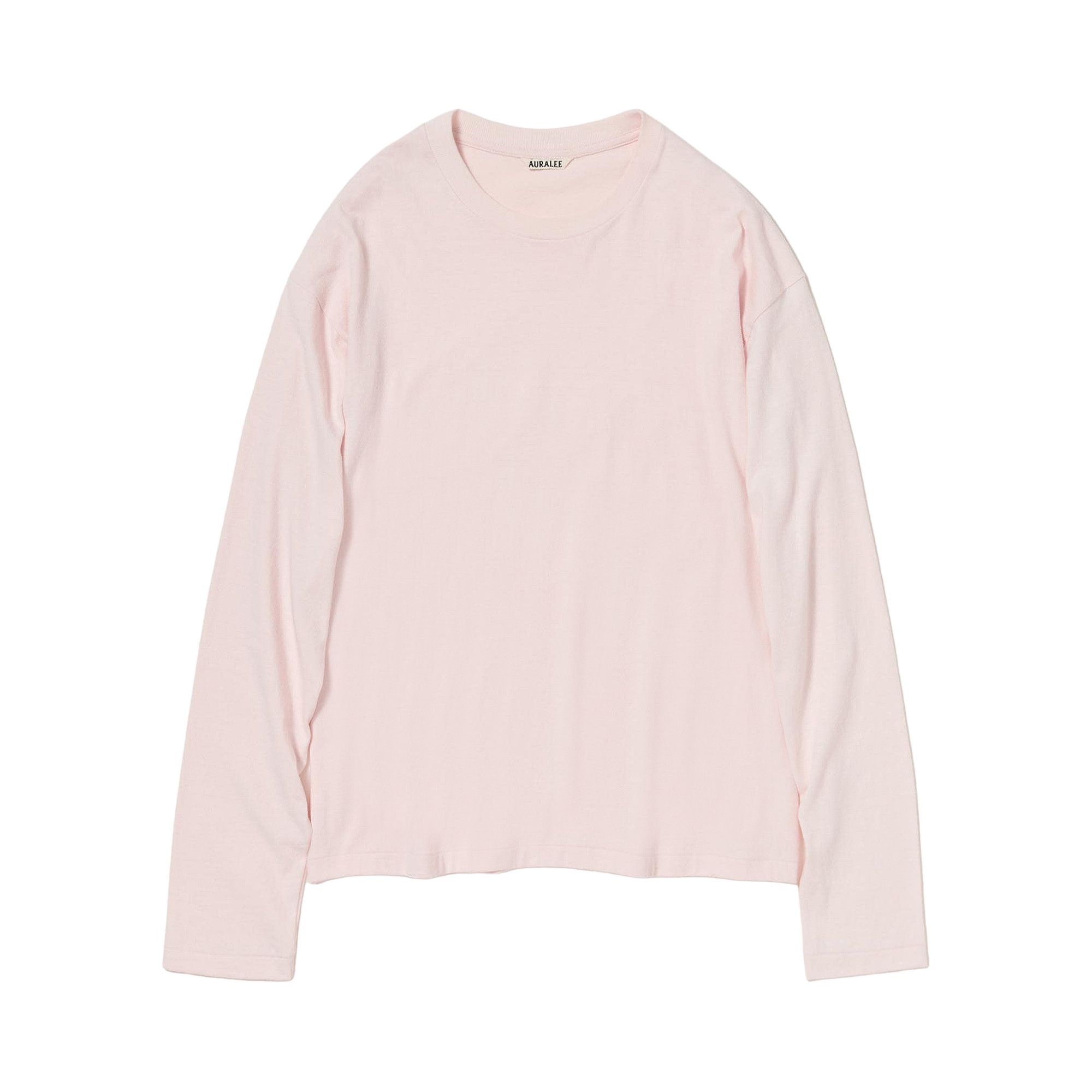 Buy Auralee Brushed Organic Cotton Jersey Long-Sleeve Tee 'Pale