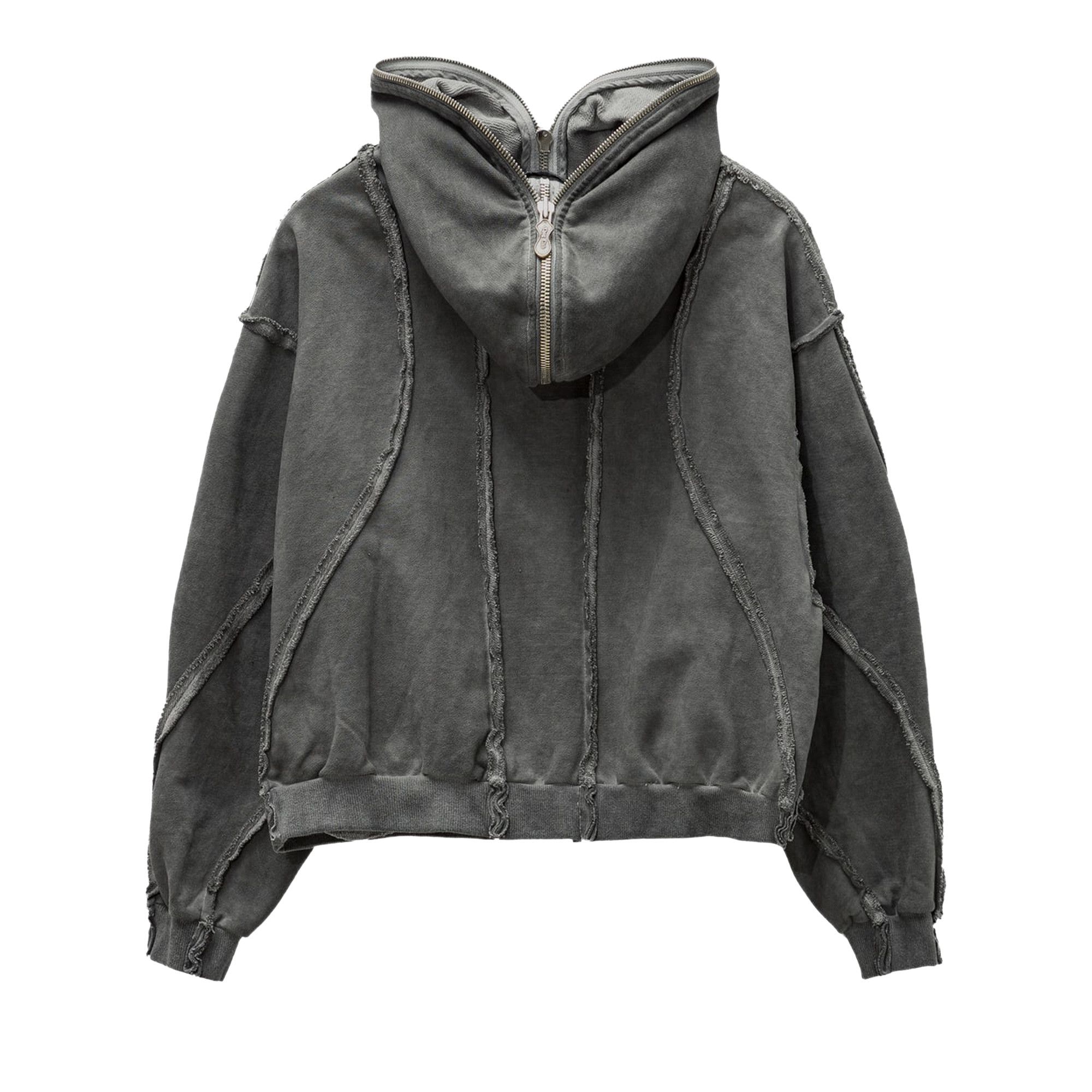 Buy Thug Club Bulk Shoulder Gladiator Zip-Up Hoodie 'Charcoal