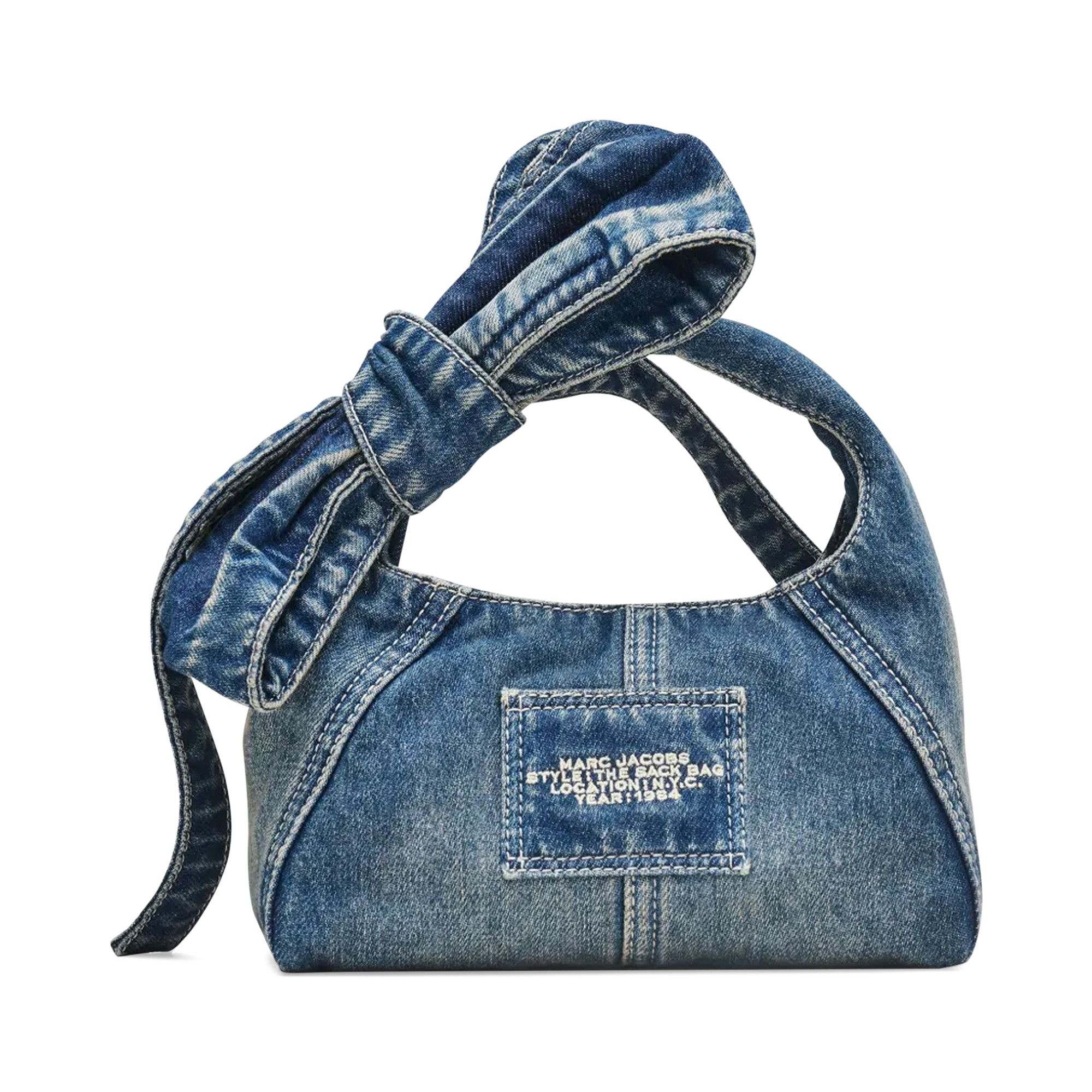Buy Marc Jacobs Bow Denim Mini Sack Bag 'Medium Wash