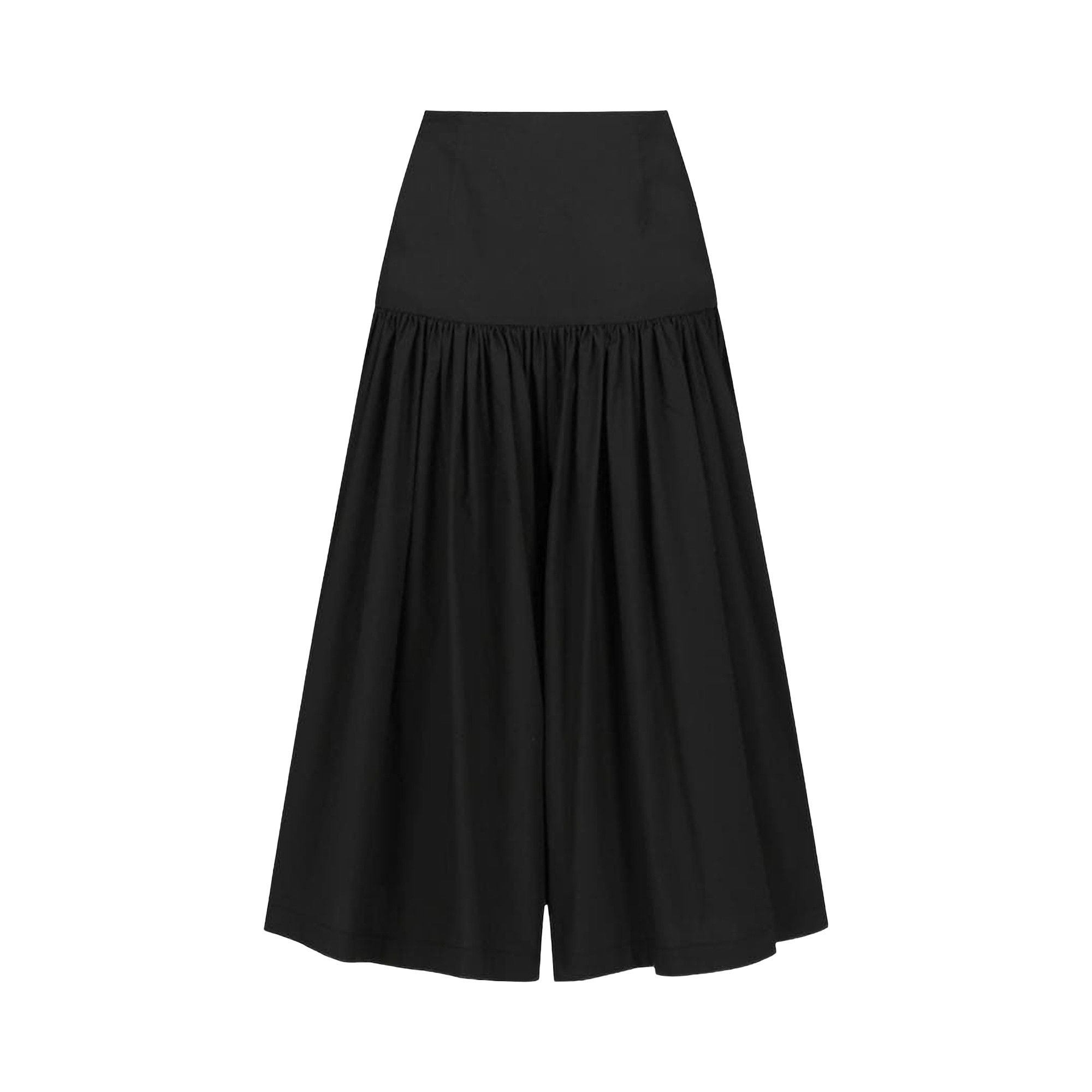 Buy Amomento Shirring Culotte Pants 'Black' - AM26SSW18PT BLAC | GOAT