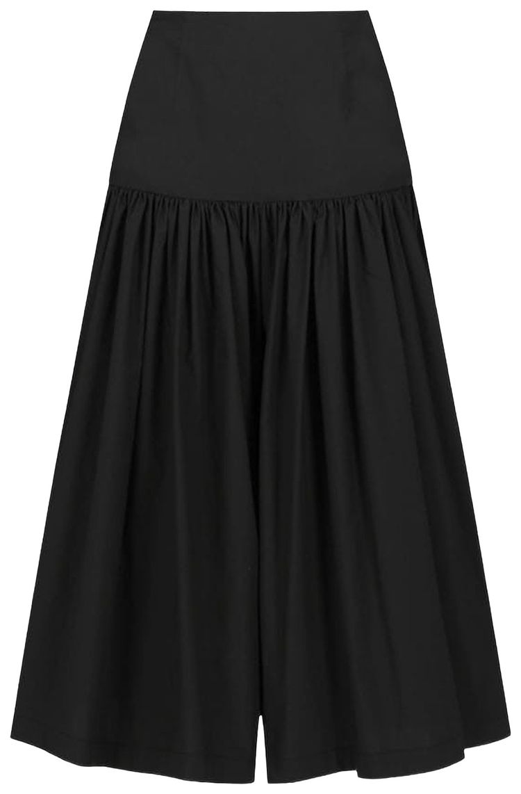Amomento Shirring Culotte Pants Black