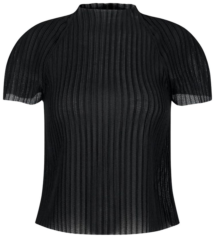 Amomento Pleats Raglan Top Black