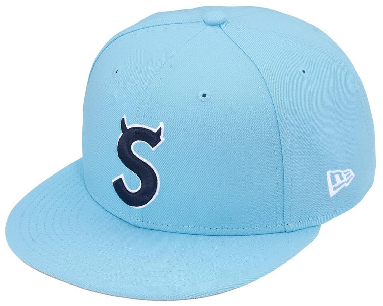 Supreme Devil S Logo New Era Light Blue