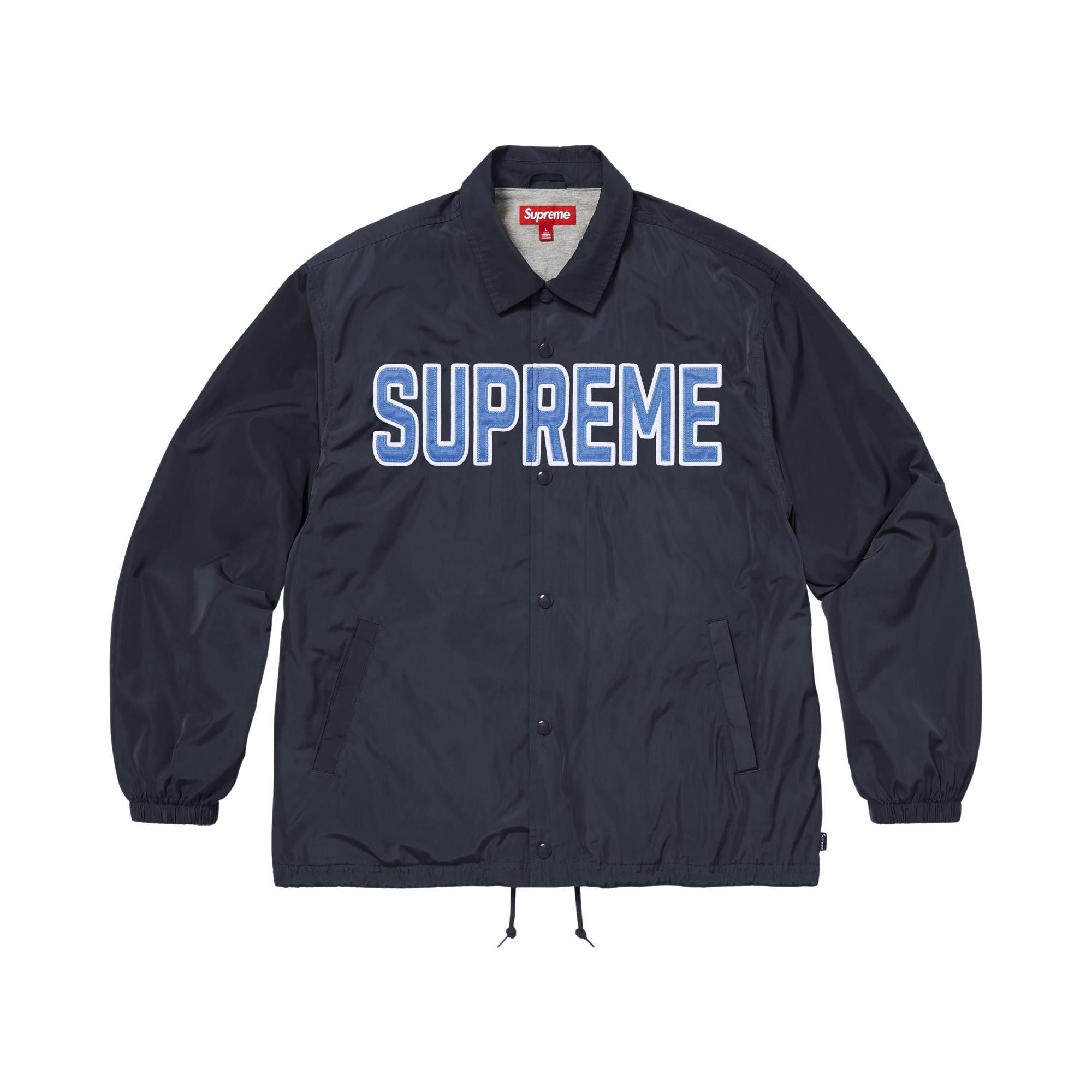 Buy Supreme Spellout Coaches Jacket 'Navy' - SS26J106 NAVY | GOAT UK