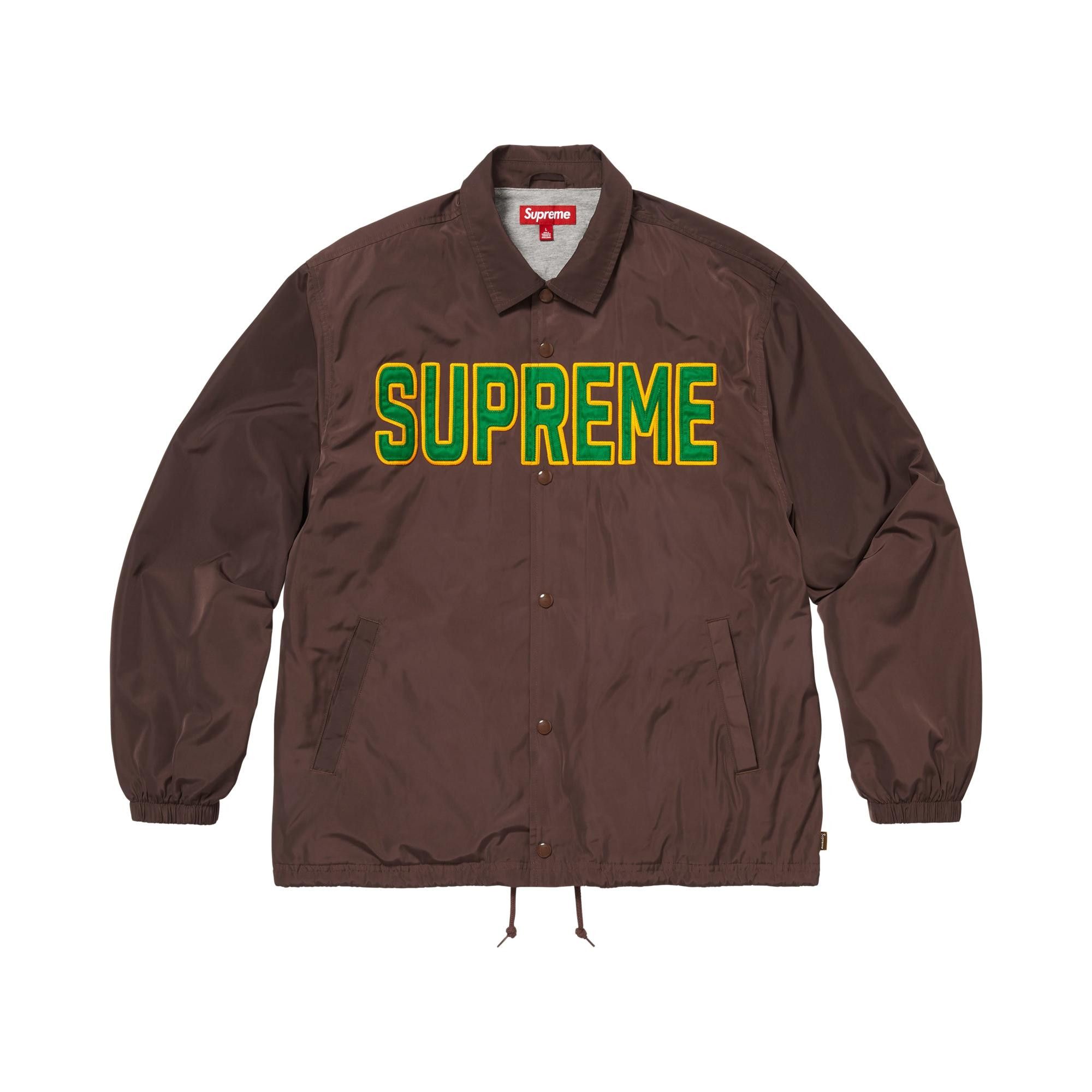 Buy Supreme Spellout Coaches Jacket 'Brown' - SS26J106 BROWN | GOAT