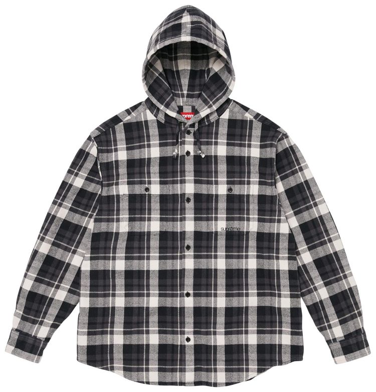 Buy Supreme Hooded Flannel Shirt 
