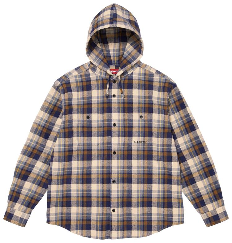 Buy Supreme Hooded Flannel Shirt 