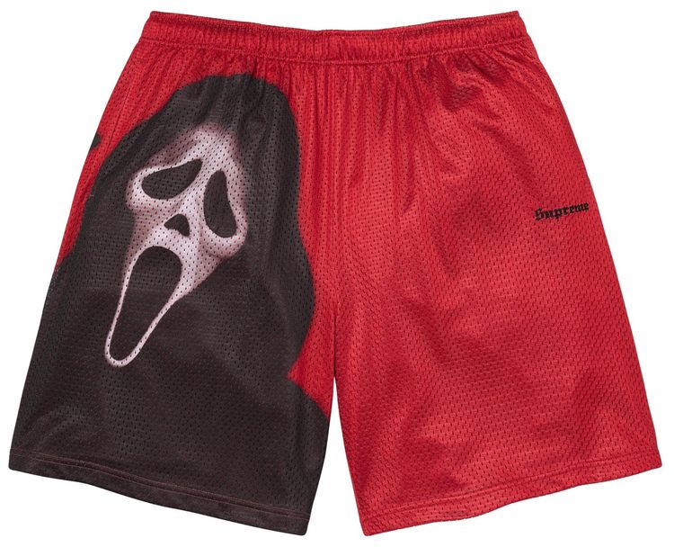 Supreme Ghostface Mesh Short Red