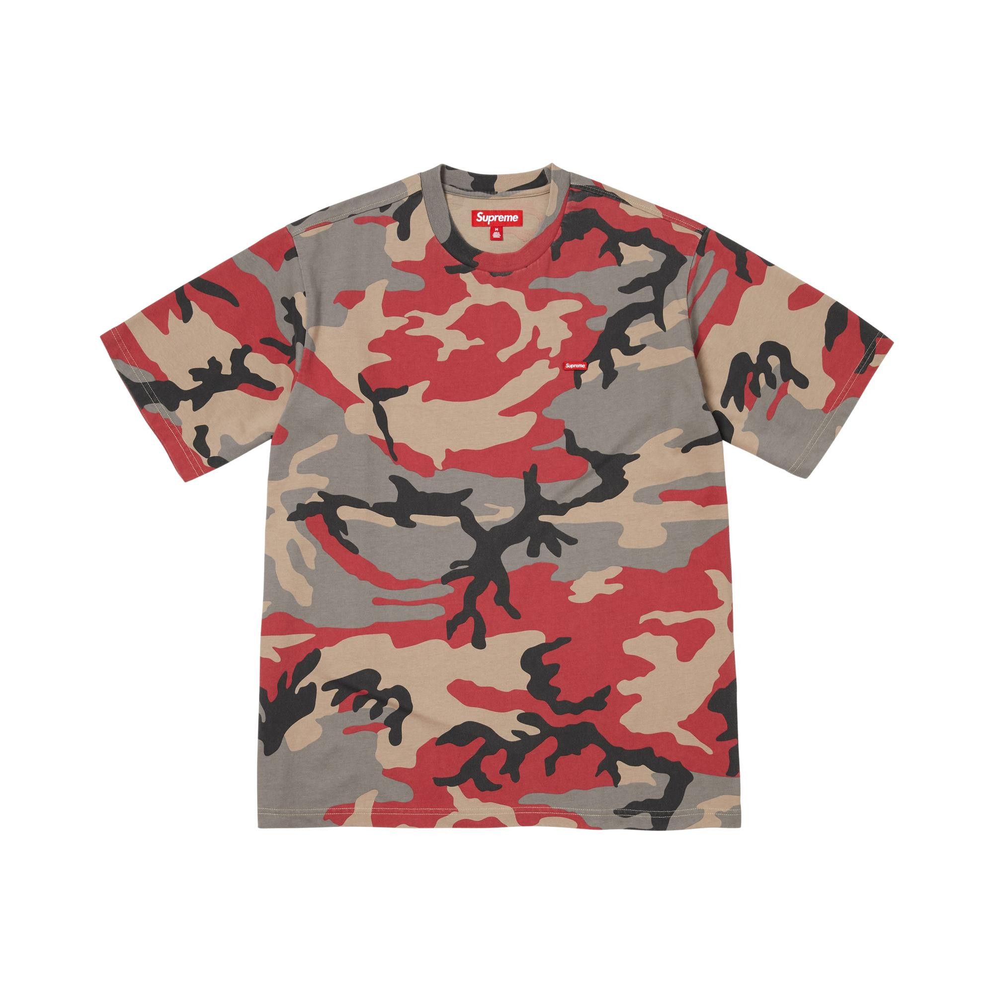 Buy Supreme Small Box Tee 'Red Camo' - SS26KN4 RED CAMO | GOAT CA