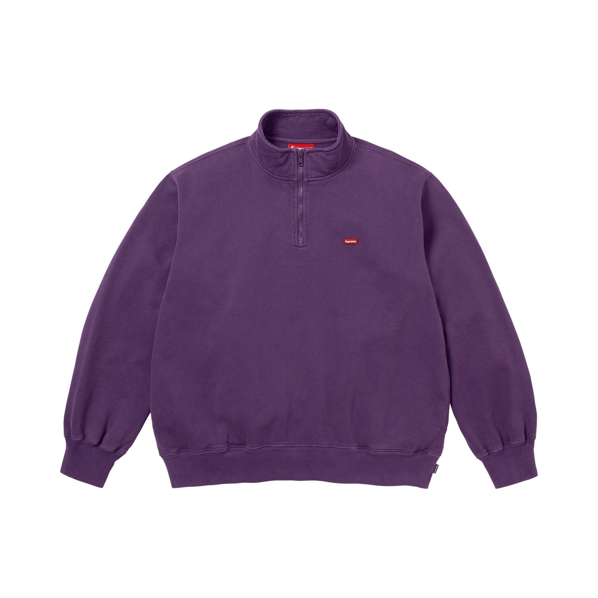 Buy Supreme Small Box Half Zip Pullover 'Dark Purple' - SS26SW5