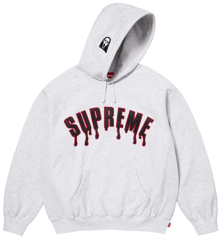 Supreme Ghostface Arc Hooded Sweatshirt Ash Grey