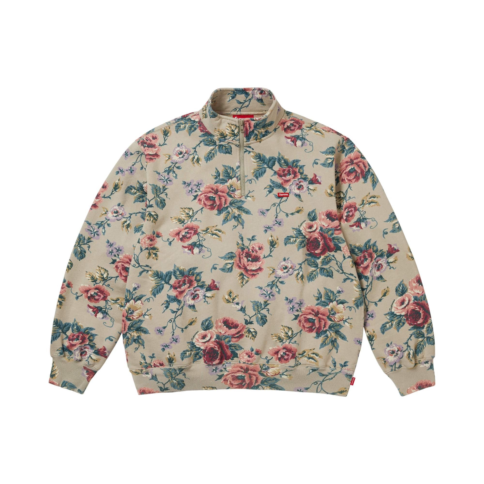 XXL Small Box Half Zip Pullover Floral 花 Buy Supreme Small Box Half Zip Pullover 'Floral' - SS26SW5 FLORAL