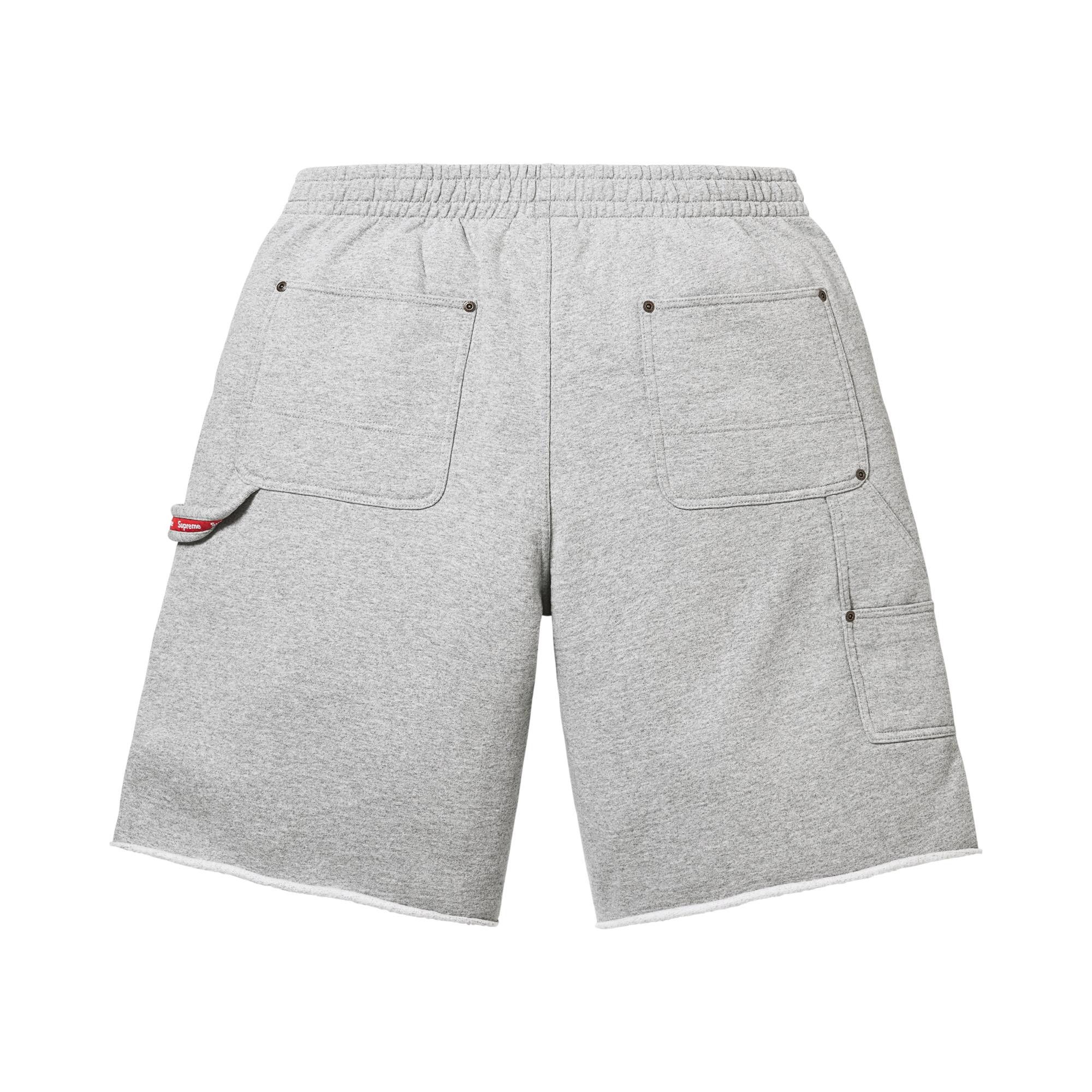Double Knee Painter Sweatshort XL グレー Buy Supreme Double Knee Painter Sweatshort 'Heather Grey