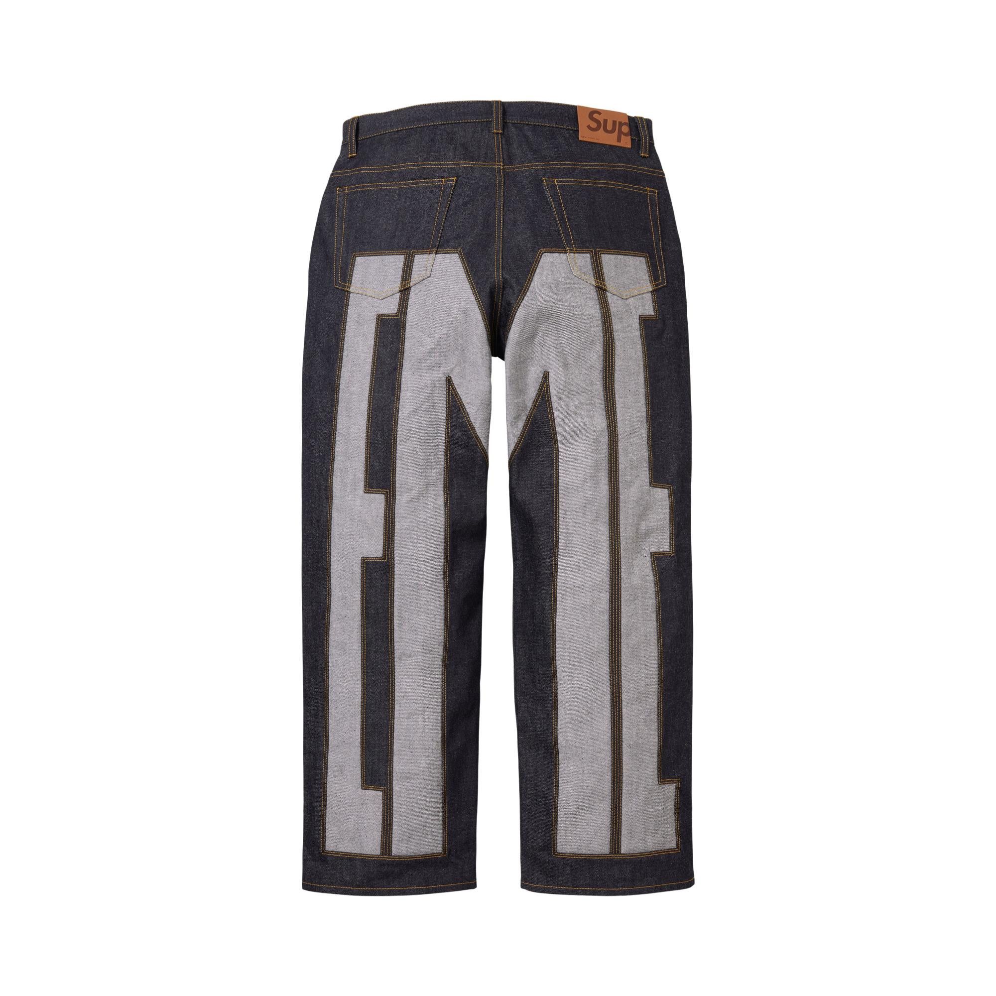 Buy Supreme Inset Spellout Baggy Jean 'Rigid Indigo' - SS26P54
